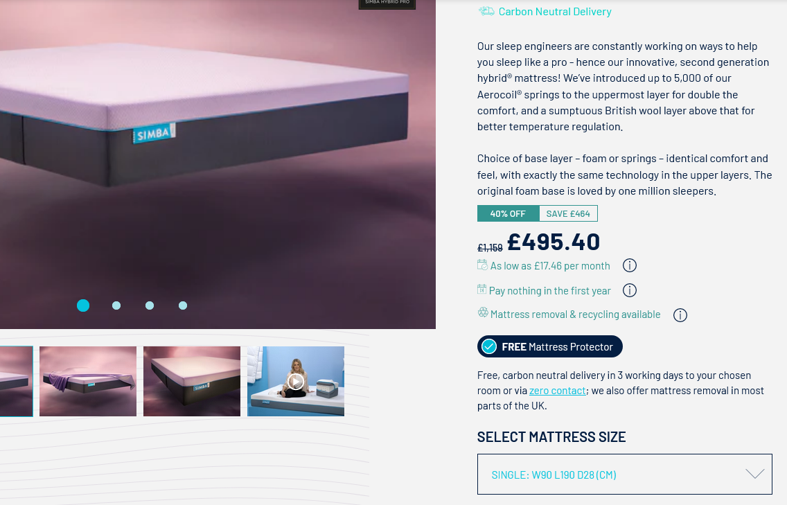 Simba Hybrid Pro vs. Emma Premium Comparison 2024 (UK)